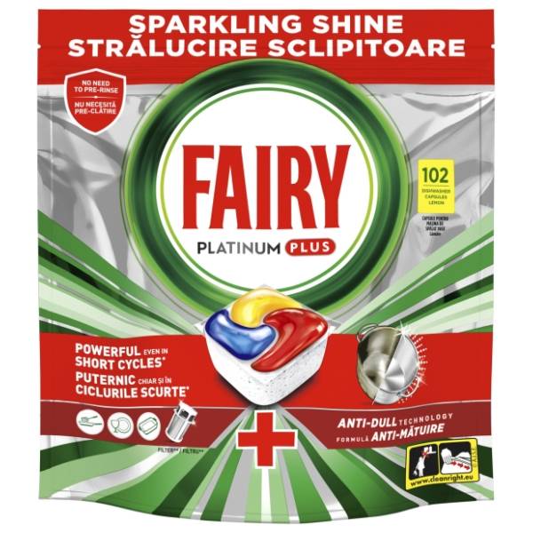 Tablete FAIRY Platinum plus 102kom