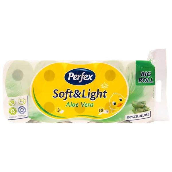 Toalet papir PERFEX soft & light aloe vera 3sloja 10kom
