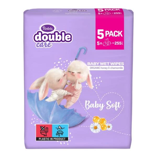 Vlažne maramice VIOLETA baby soft 5x51kom
