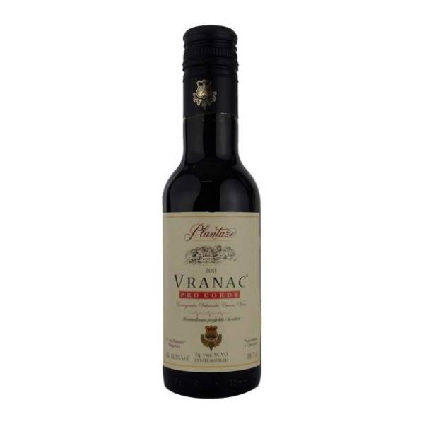 Crno vino PLANTAŽE Vranac Pro corde 0,187l