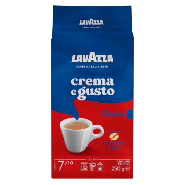 Espreso kafa LAVAZZA Crema E Gusto mlevena 250g