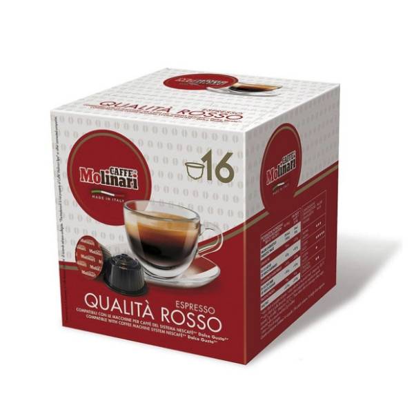 Kapsule MOLINARI Qualita Rosso 16kom