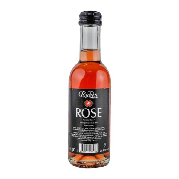 Roze vino RUBIN Rose 0,187l