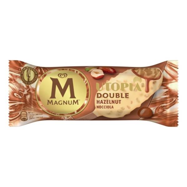 Sladoled MAGNUM Double gold huzelnut 85ml