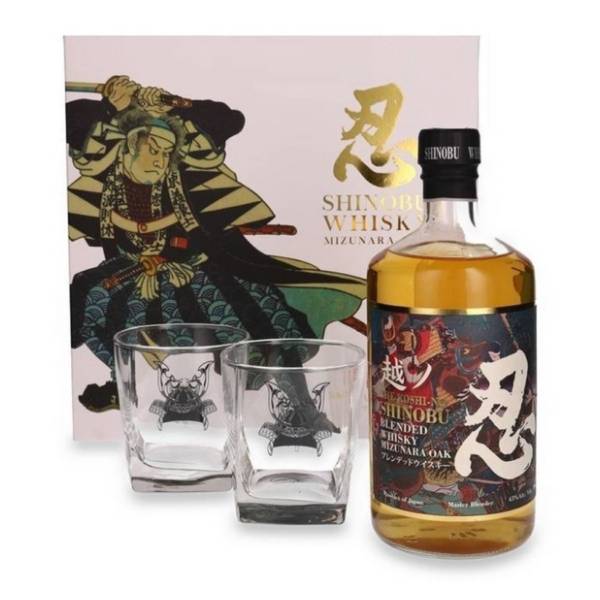 Viski SHINOBU Blended japanski + 2 čaše 0,7l