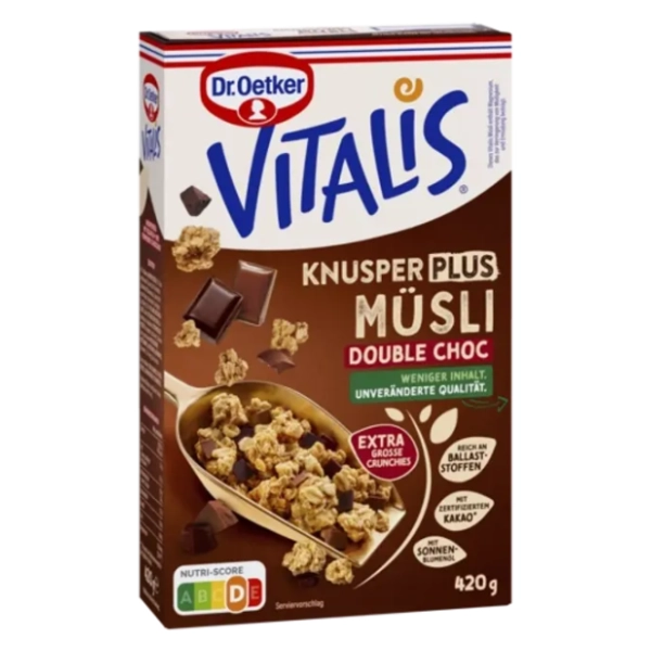 DR. OETKER Vitalis knusper musli double choc 420g