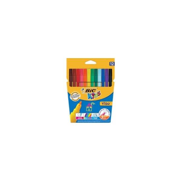 Flomasteri BIC Kids Visa 12kom