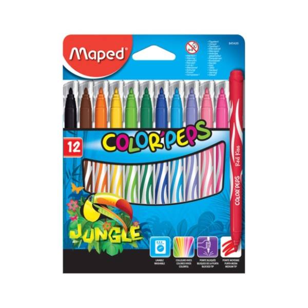 Flomasteri MAPED Jungle 12kom