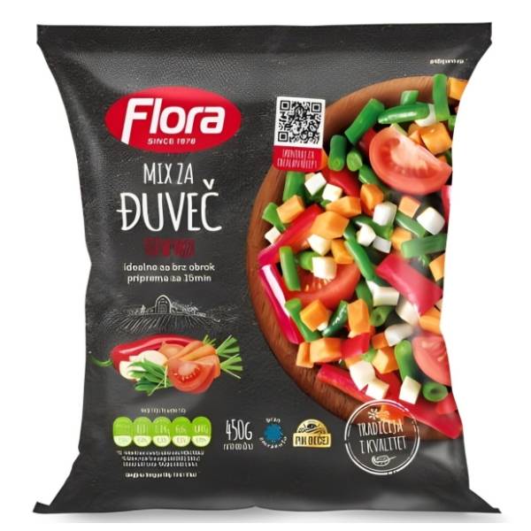 FLORA mešavina povrća za đuveč 400g