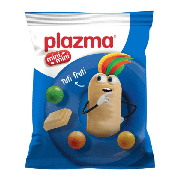 Keks Bambi PLAZMA mini mini tuti fruti bela čokolada 45g
