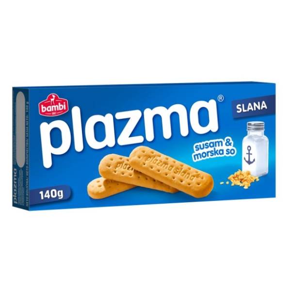 Keks Bambi PLAZMA slana susam i morska so 140g