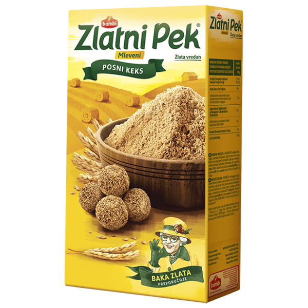 Keks Bambi ZLATNI PEK Mleveni 285g