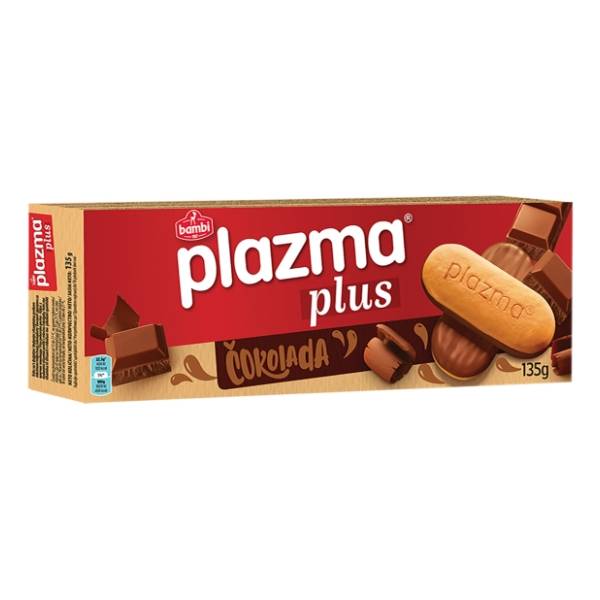 Keks PLAZMA plus čokolada 135g