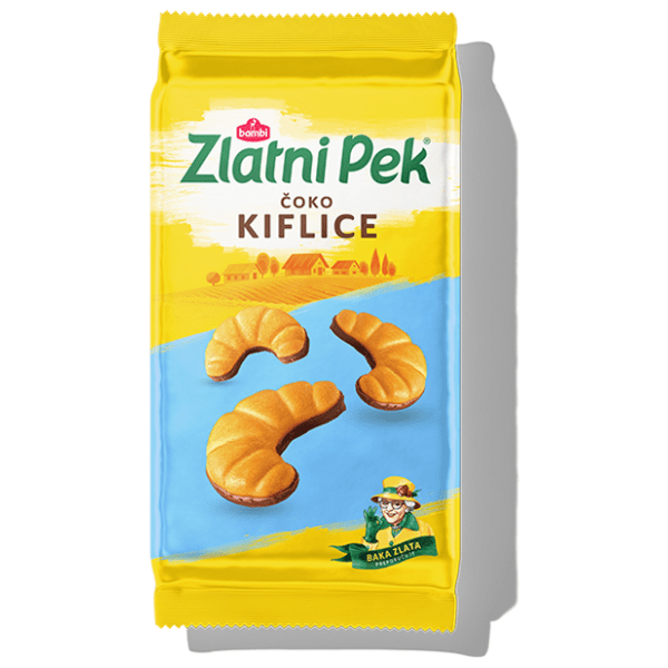 Keks ZLATNI PEK čoko kiflice 165g