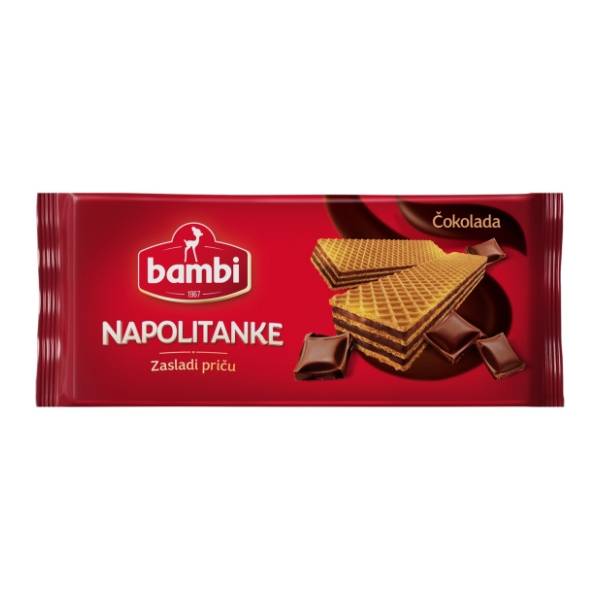 Napolitanka BAMBI čokolada 185g