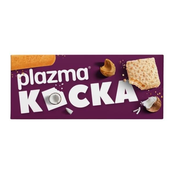 Napolitanka PLAZMA kocka bela čokolada 135g