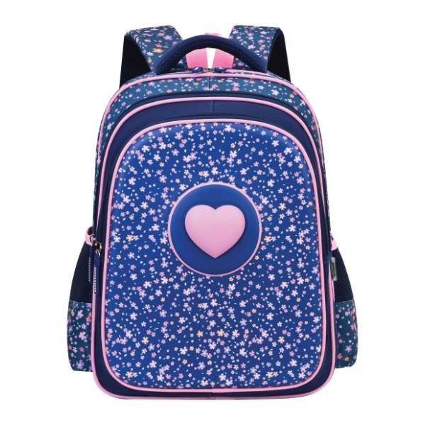 Ranac za školu ojačana leđa S-COOL 3D Eva purple heart