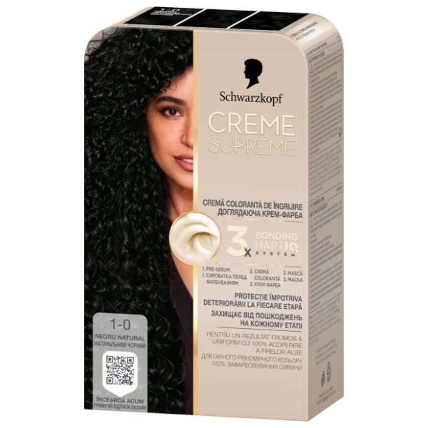 SCHWARZKOPF Creme Supreme farba za kosu 1-0 deep black