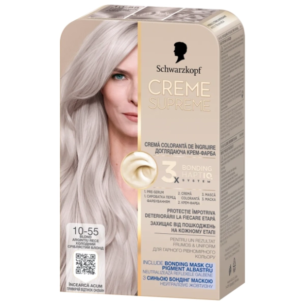 SCHWARZKOPF Creme Supreme farba za kosu 10-55 blond