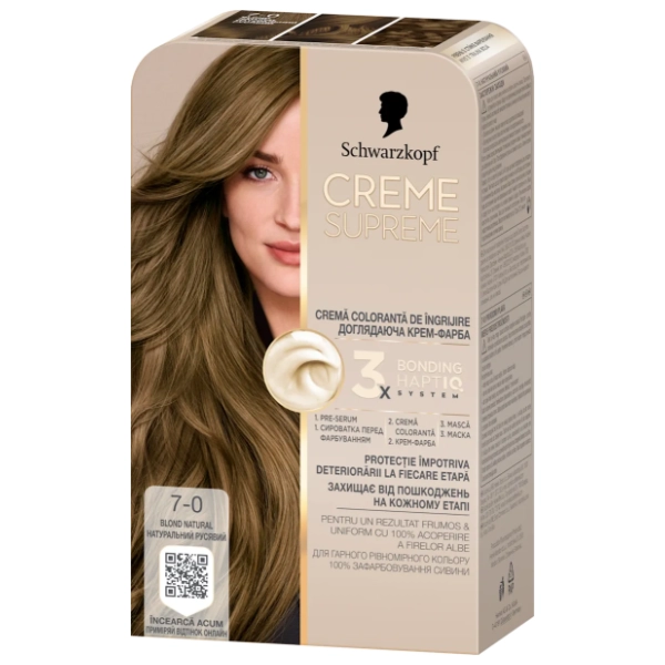 SCHWARZKOPF Creme Supreme farba za kosu 7-0 dark blond