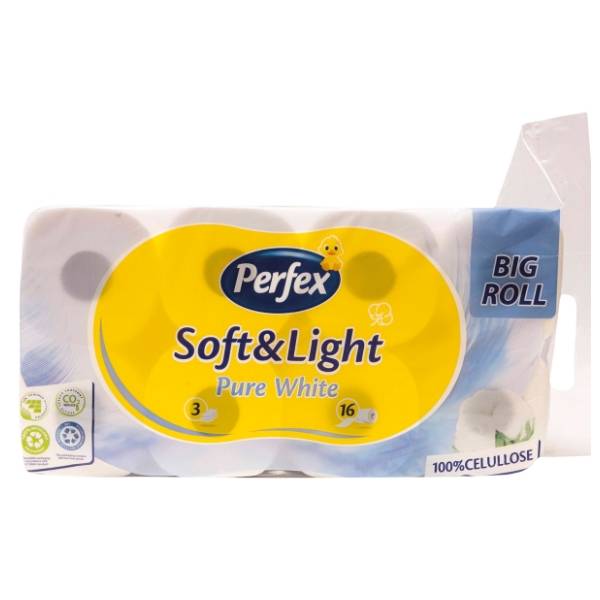 Toalet papir PERFEX soft & light 3sloja 16kom