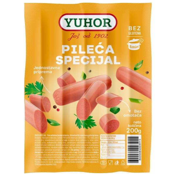 Viršle YUHOR Pileće specijal 200g