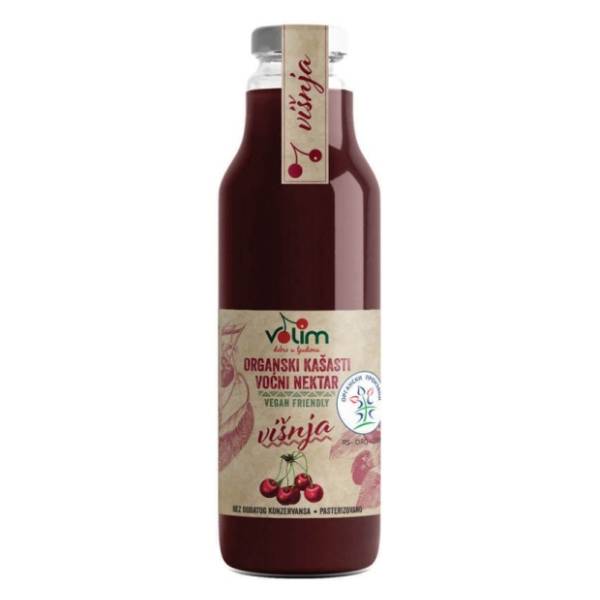 Voćni sok VOLIM višnja organski 750ml
