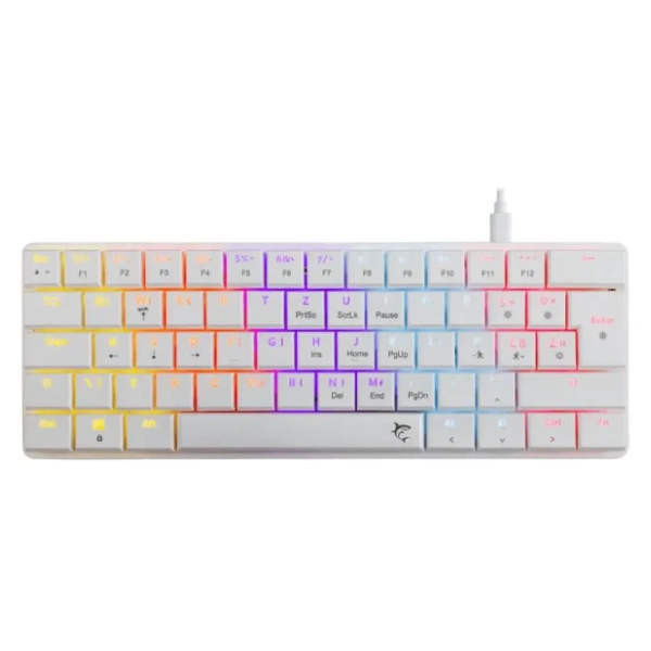 WHITE SHARK tastatura Nagamaki White SR Red Switches