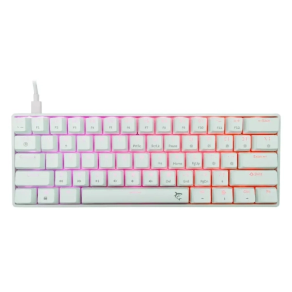 WHITE SHARK tastatura Shinobi 2 US White Blue