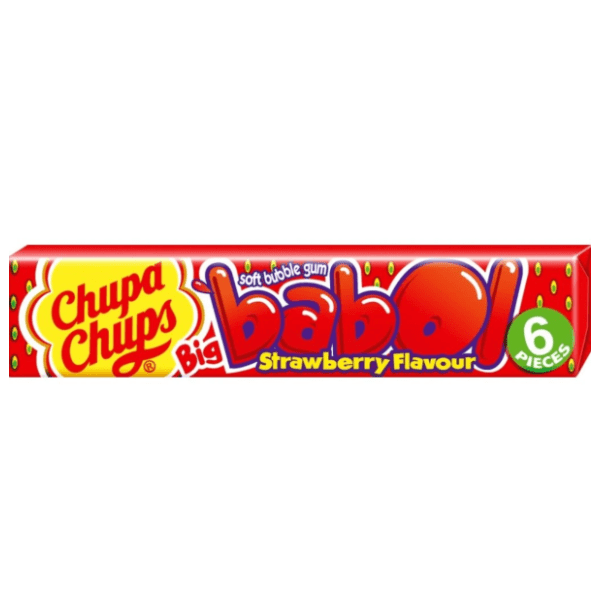 Žvake CHUPA CHUPS Big babol jagoda 27g