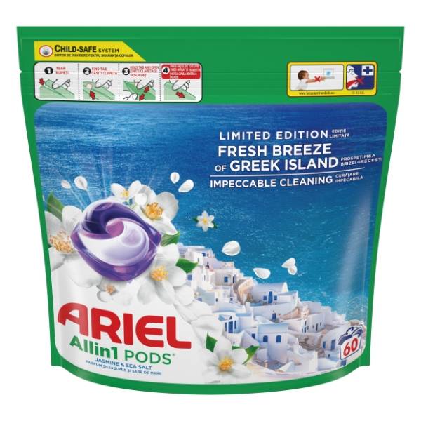 ARIEL Greek fresh breeze kapusle za veš 60kom