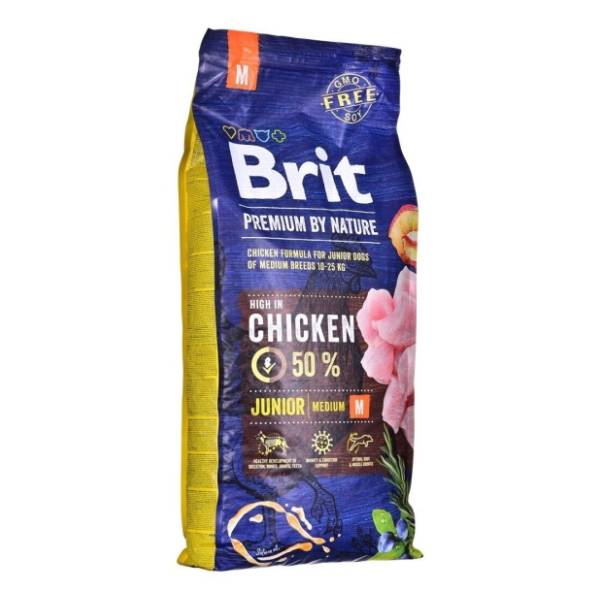 BRIT Premium by nature junior medium hrana za pse 15kg