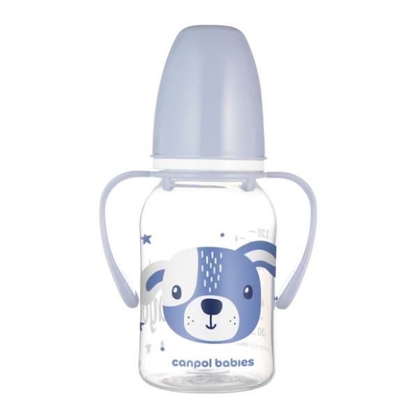 CANPOL BABIES Cute animals flašica sa drškom 120ml plava