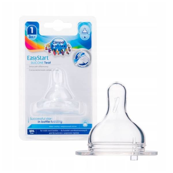 CANPOL BABIES Easy Start silikonska cucla spor protok 21/720