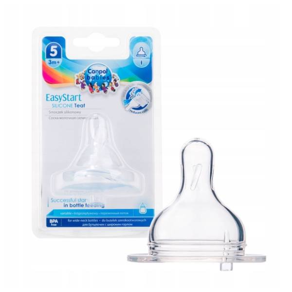 CANPOL BABIES Easy Start silikonska cucla varijabilna 21/724