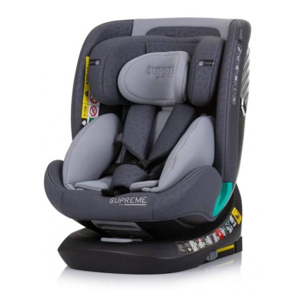 CHIPOLINO auto sedište Supreme granite (40-150cm) siva