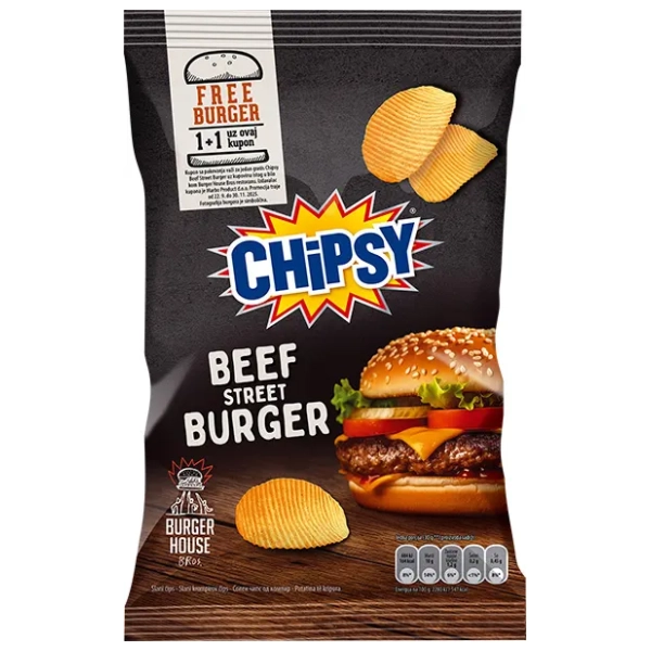 Čips CHIPSY beef street 95g