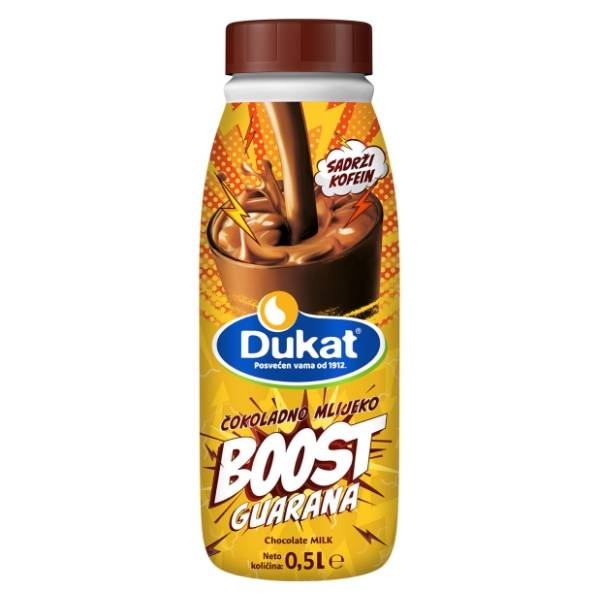 Čokoladno mleko DUKAT Boost Guarana 500ml