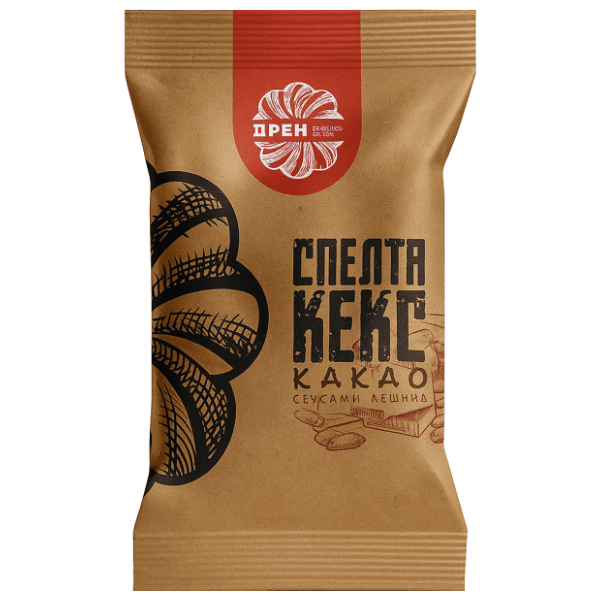 DREN spelta keks kakao i seckani lešnik 150g
