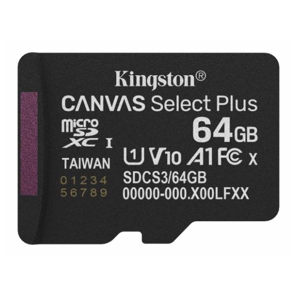 KINGSTON memorijska kartica 64GB Canvas Select Plus SDCS3/64GBSP