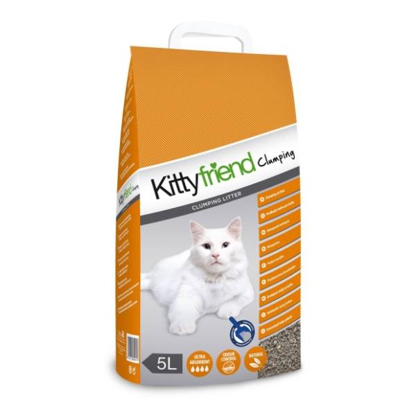 KITTYFRIEND Clumping mineralni posip za mačke bez mirisa 5l