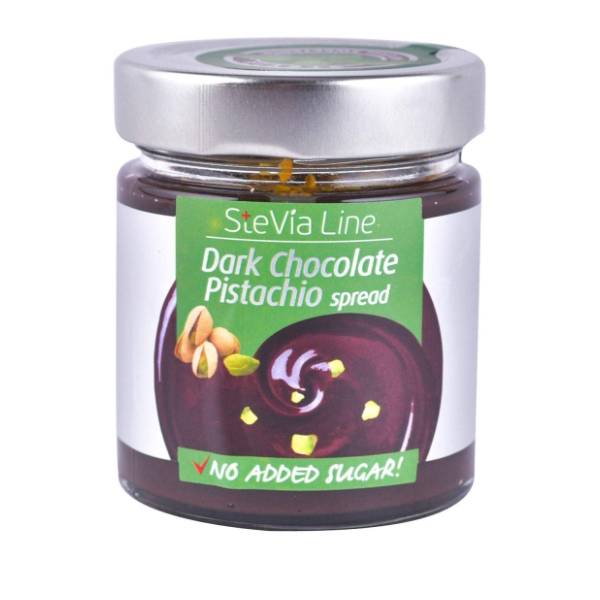 Krem STEVIA LINE crna čokolada i pistaći 200g