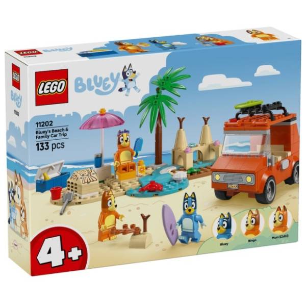 LEGO Bluey Bluina plaža i porodični izlet automobilom 11202