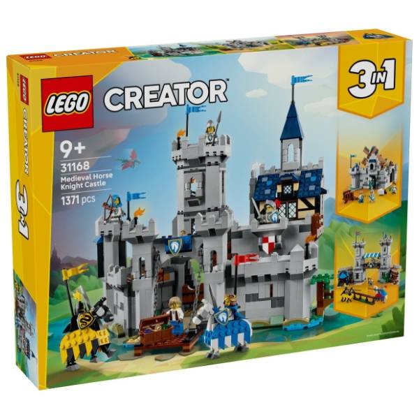 LEGO Creator 3in1 Srednjovekovni vitez konjanik i dvorac 31168