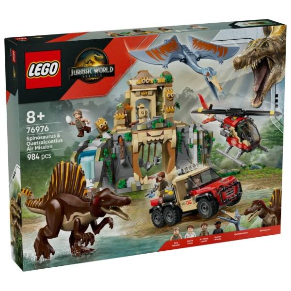 LEGO Jurassic World vazdušna misija sa spinosaurusom i kvecalkoatlusom 76976