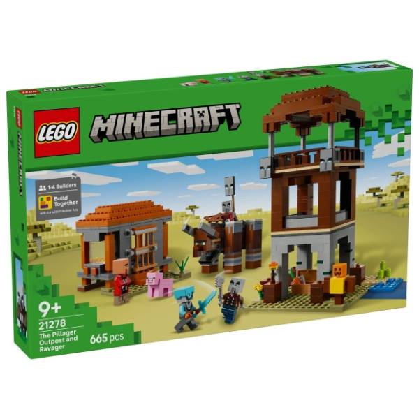 LEGO Minecraft uporište pilidžera i ravadžer 21278