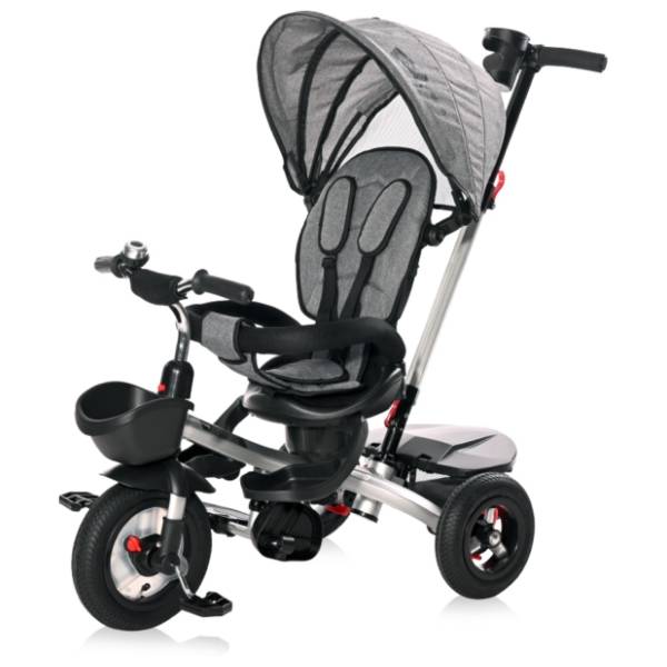 LORELLI BERTONI tricikl za decu Zippy graphite air tires sivi
