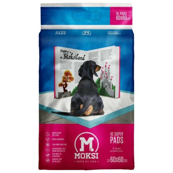 MOKSI Super podloga za pse 60x60cm 10kom