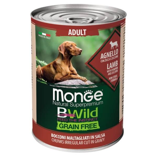 MONGE Bwild adult hrana za pse jagnjetina 400g