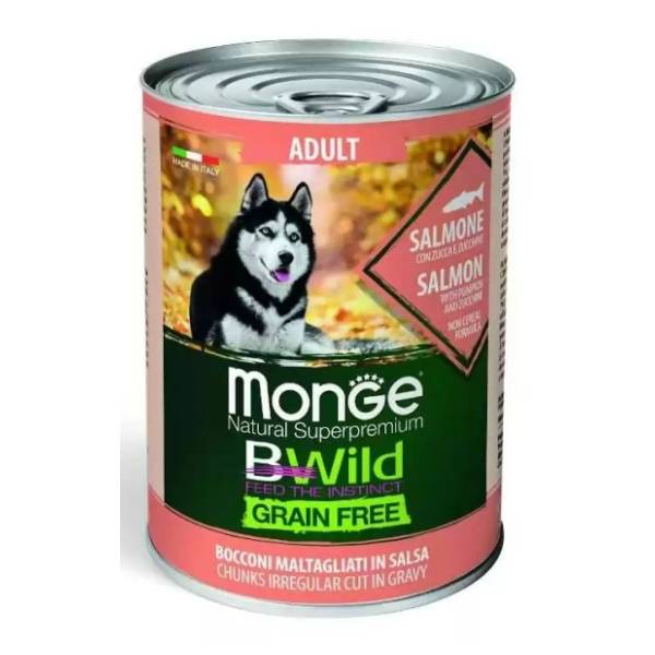 MONGE Bwild adult hrana za pse losos 400g
